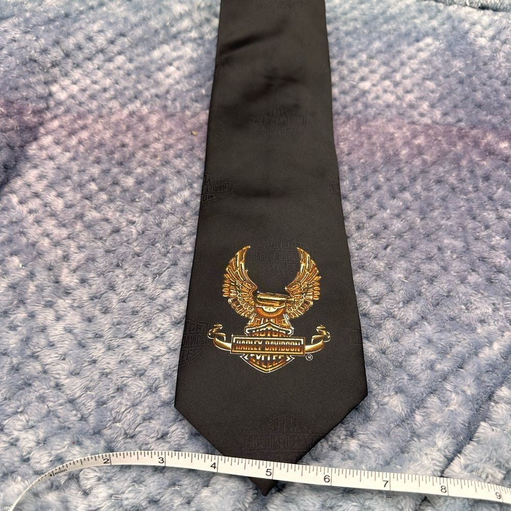 Black Tie With Gold Eagle Emblem